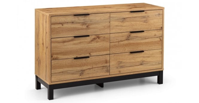 Julian Bowen Bali 6 Drawer Wide Chest
