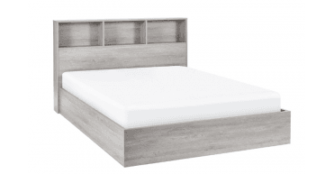 Bali Ottoman Storage 150cm King Bed -Grey Oak