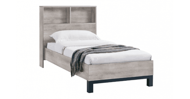 Julian Bowen Bali Ottoman Storage 90cm Single Bed - Grey Oak