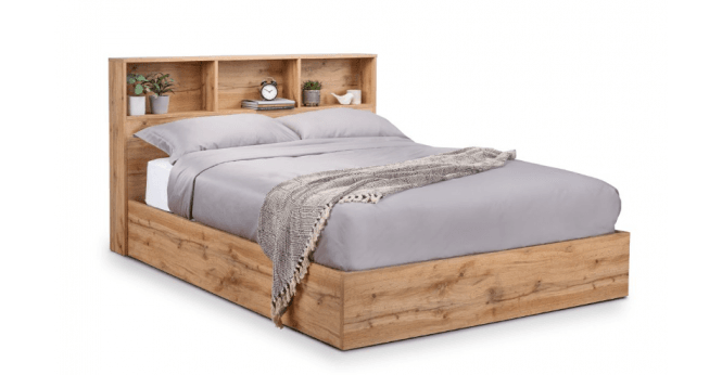 Julian Bowen Bali Ottoman Storage 90cm Single Bed - Light Oak