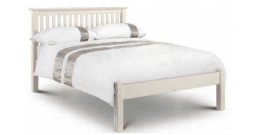Barcelona Bed Lfe White 135Cm