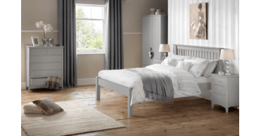 Barcelona Grey Low Footend 135cm Double Bed