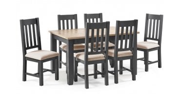Bordeaux Extending Dining Table Dark Grey