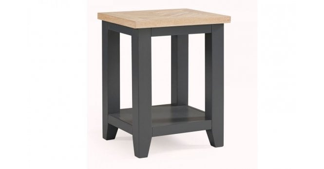Julian Bowen Bordeaux Lamp Table Dark Grey