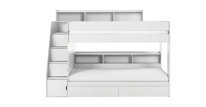 Julian Bowen Camelot Staircase Bunk All White