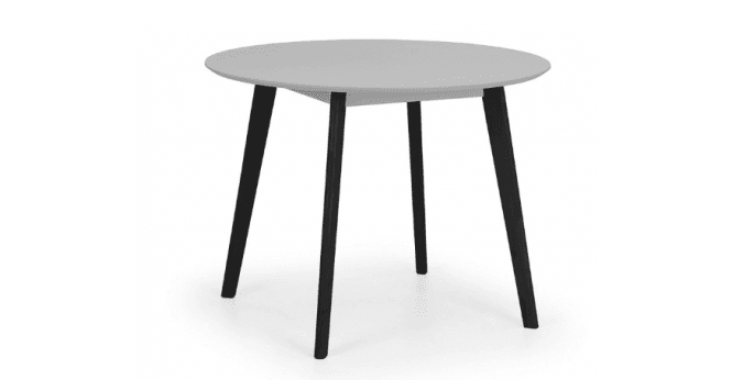 Julian Bowen Casa Round Dining Table - Grey/Black