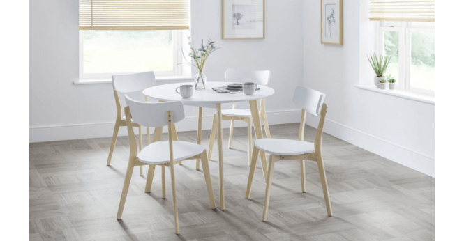 Julian Bowen Casa Round Dining Table White/Oak