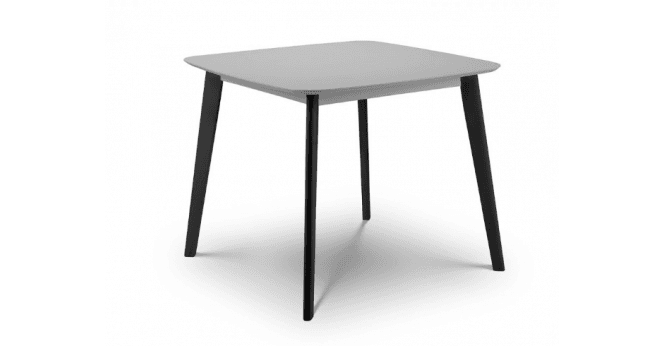 Julian Bowen Casa Square Dining Table Grey/Black