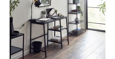Chicago Desk Smoked Glass