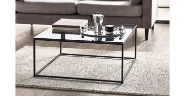 Chicago Square Coffee Table Smoked Glass