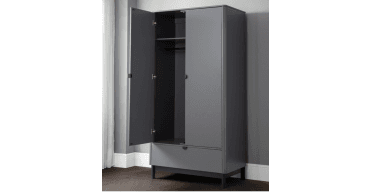 Chloe 2 Door 1 Drawer Wardrobe
