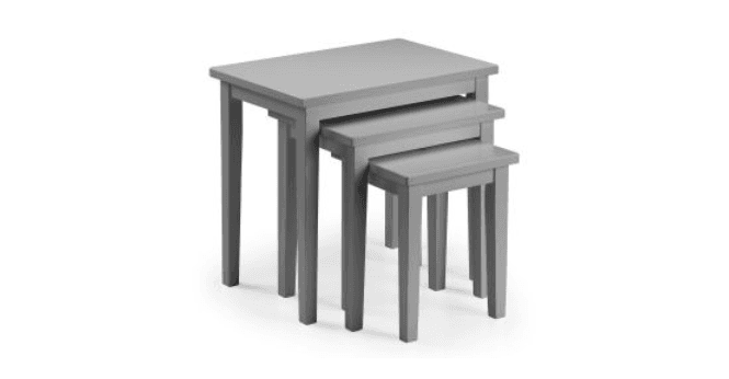 Julian Bowen Cleo Nest Of Tables - Grey