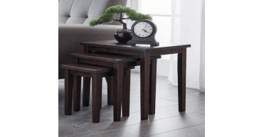Cleo Nest Of Tables - Mahogany Finish