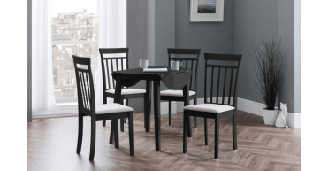 Coast Black Dropleaf Table