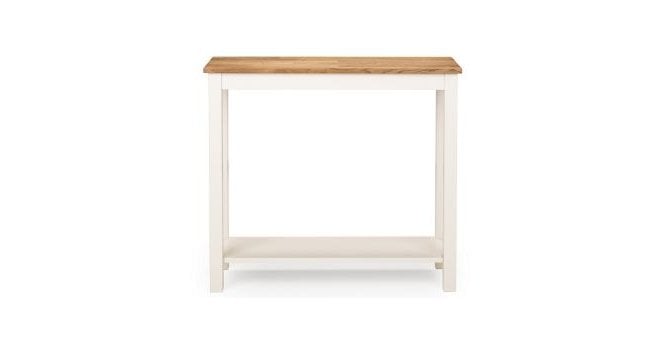 Julian Bowen Coxmoor 90cm Console Table - Ivory & Oak
