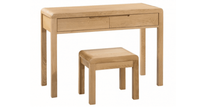 Julian Bowen Curve 2 Drawer Dressing Table & Stool