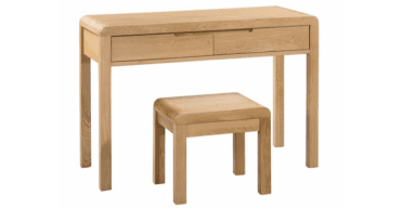 Curve 2 Drawer Dressing Table & Stool