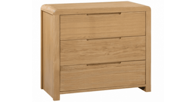 Julian Bowen Curve 3 Drawer Chest