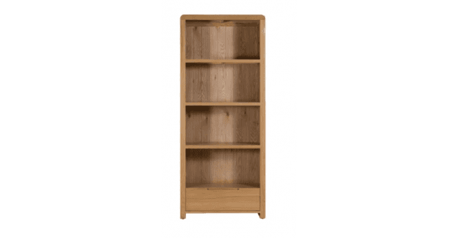 Julian Bowen Curve Oak Tall Bookcase