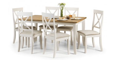 Davenport Oak/White Dining Table