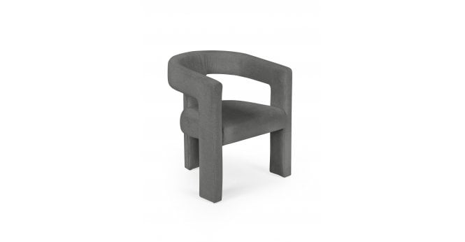 Julian Bowen Elara Grey Chenille Upholstered  Chair