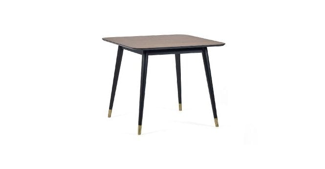 Julian Bowen Findlay Square Dining Table - Walnut & Black
