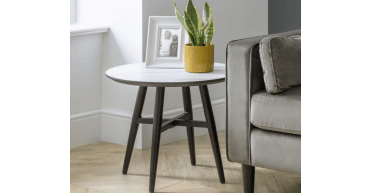 Firenze Marble Effect Lamp Table