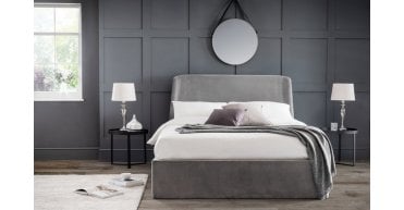 Frida Ottoman Storage 135cm Double Bed - Grey