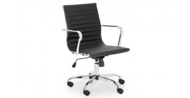 Gio Black & Chrome Office Chair