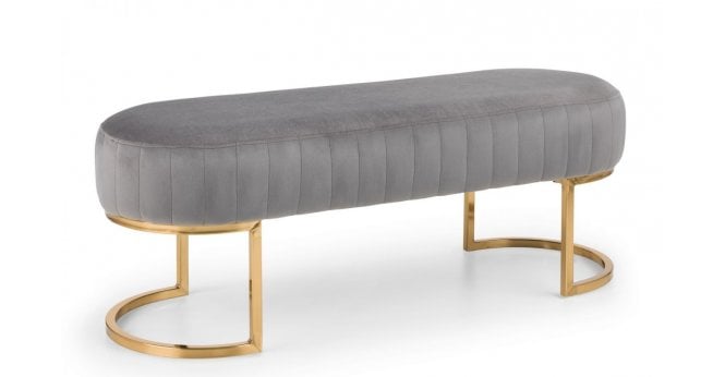 Julian Bowen Harrogate Bench - Grey