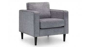 Hayward Chair - Grey Chenille Fabric