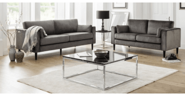 Hayward Velvet Medium 2 Seater Sofa