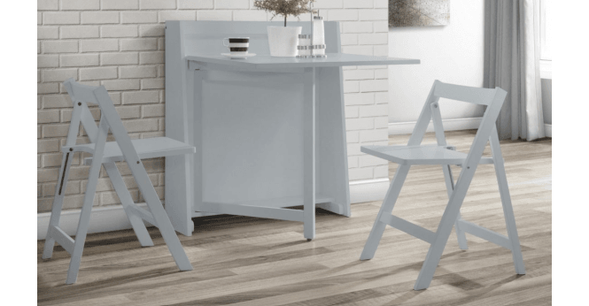Julian Bowen Helsinki Compact Folding Light Grey Dining Set