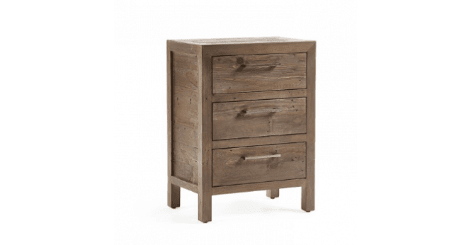 Julian Bowen Heritage 3 Drawer Bedside