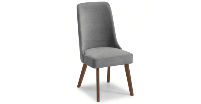 Julian Bowen Huxley Chenille Dining Chair Dusk Grey