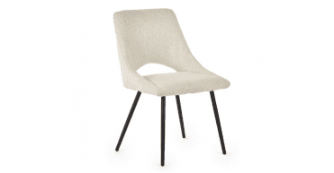 Iris Boucle Dining Chair - Ivory