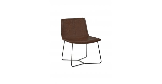 Julian Bowen Joren Tan Brown PU Leather Lounge Chair