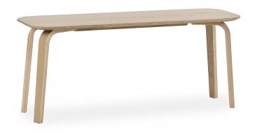 Kaito Oak Curved Leg Bench