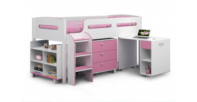 Julian Bowen Kimbo Pink Cabin Bed