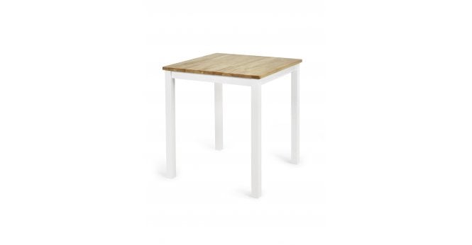 Julian Bowen Linwood White and Oak 69cm Square Dining Table