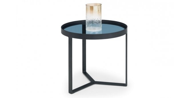 Julian Bowen Loft Lamp Table - Smoked Glass