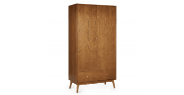 Lowry 2 Door 1 Drawer Wardrobe