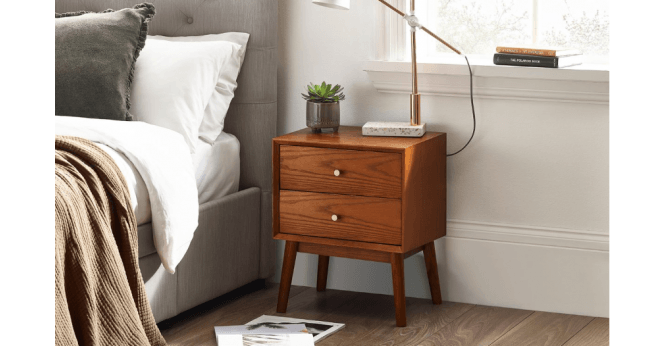 Julian Bowen Lowry 2 Drawer Bedside