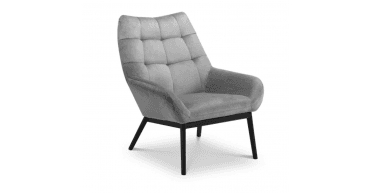 Lucerne Velvet Chair - Grey