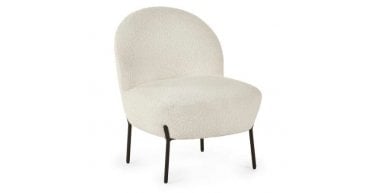 Lulu Boucle Accent Chair - Ivory