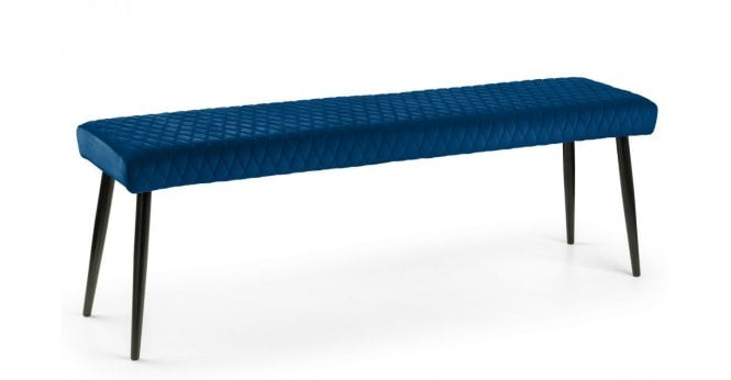 Julian Bowen Luxe Low Bench - Blue