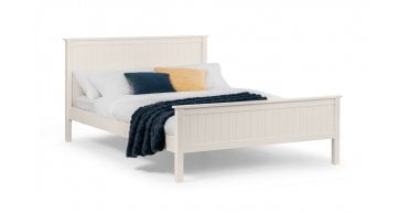 Maine 150cm King Bed - Surf White