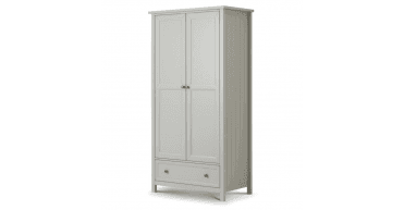 Maine 2 Door Combination Wardrobe - Dove Grey