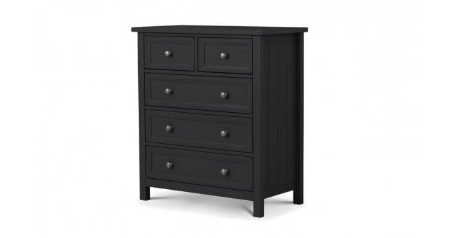 Julian Bowen Maine 3 + 2 Drawer Chest - Anthracite