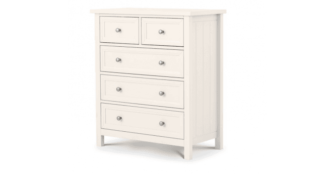 Julian Bowen Maine 3 + 2 Drawer Chest - Surf White